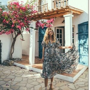 Spell Flowy Midi Dress